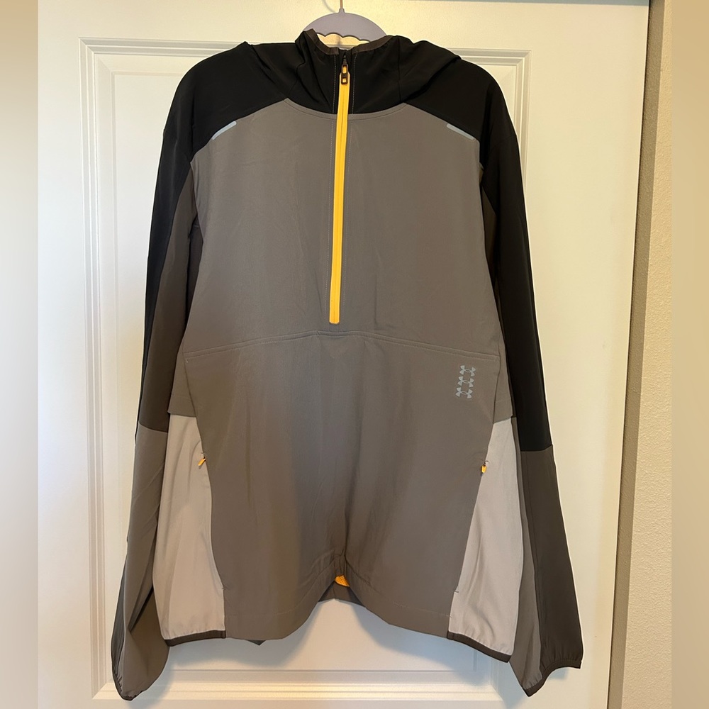 Under Armour Men’s Terrain Anorak, XL, Pewter/Gray